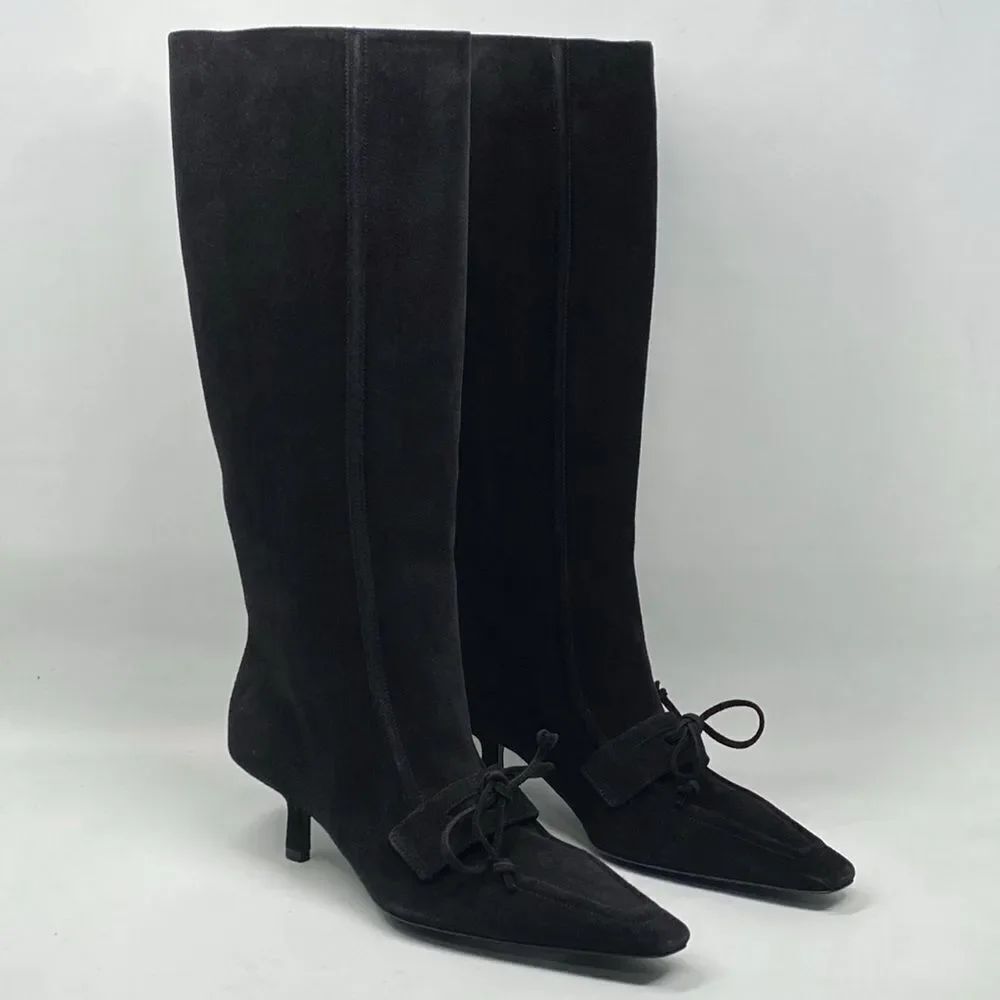 Burberry Storm Tall Suede Boots size 37